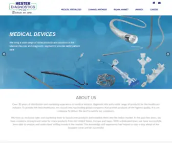 Hesterdiagnostics.com(Hester Diagnostics Pvt) Screenshot