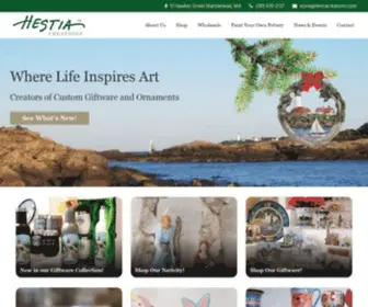 Hestiacreations.com(Hestia Creations For Unique Gifts and Creative Custom Designs) Screenshot