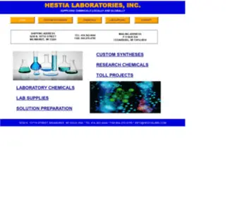 Hestialabs.com(Custom chemical synthesis) Screenshot