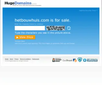 Hetbouwhuis.com(100% satisfaction guaranteed on every domain we sell. 30) Screenshot