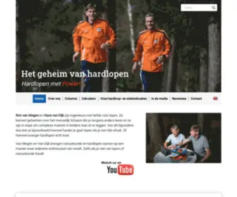 Hetgeheimvanhardlopen.nl(Het Geheim van Hardlopen) Screenshot