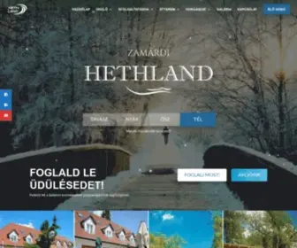 Hethland.hu(Kezdőlap Nyár) Screenshot