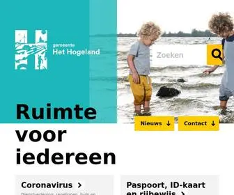 Hethogeland.nl(Gemeente Het Hogeland) Screenshot