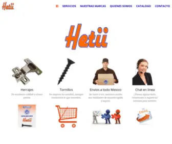 Hetii.com.mx(Hetii S.A de CV) Screenshot