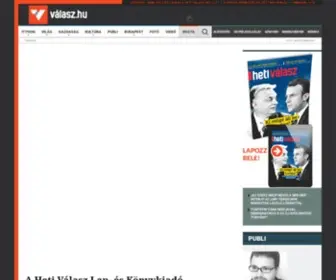Hetivalasz.hu(Heti Válasz) Screenshot