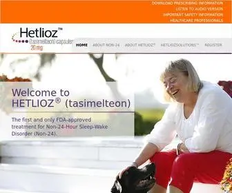 Hetlioz.com(HETLIOZ) Screenshot