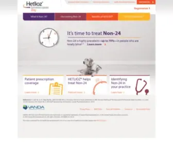 Hetliozpro.com(HETLIOZ (tasimelteon) Non) Screenshot