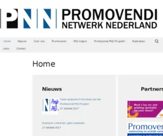 Hetpnn.nl(De belangenbehartiger voor promovendi in Nederland) Screenshot