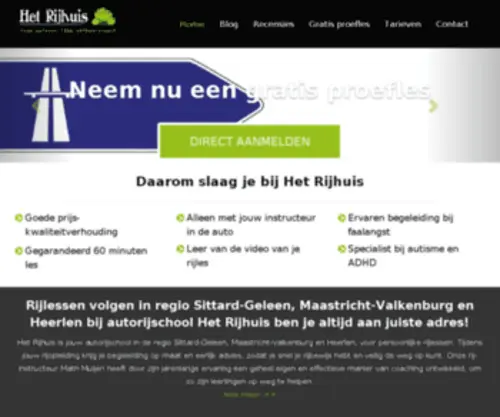 HetrijHuis.nl(Rijschool Limburg) Screenshot