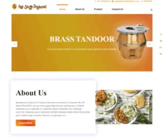 Hetsinghtandoors.com(Manufacturer & Exporter of Tandoor) Screenshot