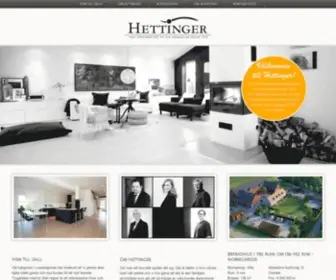 Hettinger.se(Fastighetsmäklare i Lund och Lomma) Screenshot