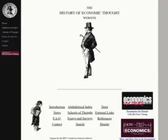 Hetwebsite.net(History of Economic Thought Website) Screenshot