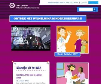 Hetwkz-Kind.nl(Het Wilhelmina Kinderziekenhuis) Screenshot