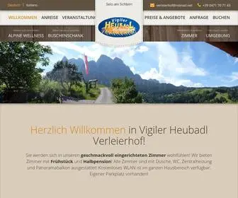 Heubadl-Verleierhof.com(Vigiler Heubadl Verleierhof) Screenshot