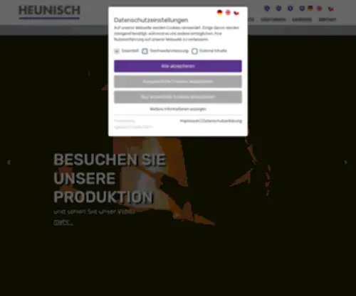 Heunisch-Guss.com(Heunisch Guss: Home) Screenshot