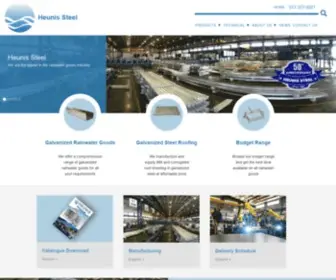 Heunis.co.za(Heunis Steel) Screenshot