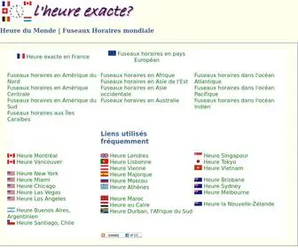 Heure-Exacte-A.info(Heure du Monde) Screenshot