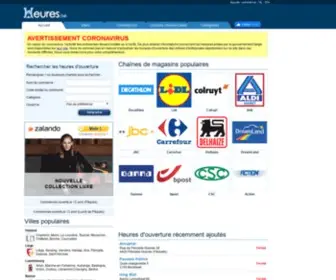Heures.be(Heures d'ouverture et horaire de tous les commerces en Belgique sur) Screenshot