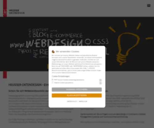 Heusser-Datendesign.de(Webdesign Freiburg) Screenshot