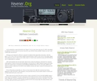 Hevener.org(HAM Radio Centralized) Screenshot