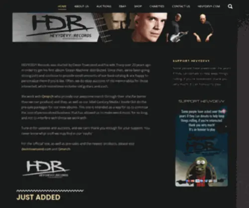 Hevydevyrecords.com(HevyDevy Records HDR) Screenshot
