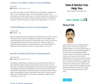 Hew-Kabel-CDT.com(Hello and welcome to my new Health and Medical blog. My name) Screenshot