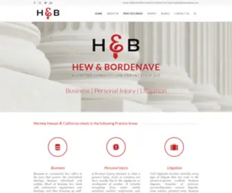 Hewbordenave.com(Hew & Bordenave) Screenshot