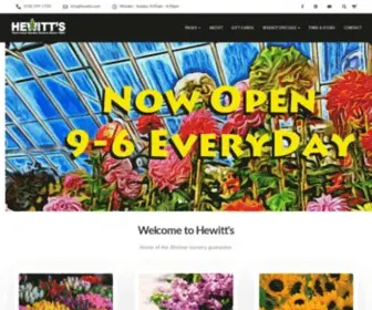 Hewitts.com(Hewitt's Garden Centers) Screenshot