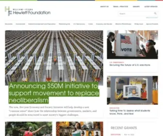 Hewlett.org(Hewlett Foundation) Screenshot