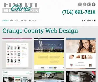 Hewlettwebdesign.com(Orange County Web Design) Screenshot