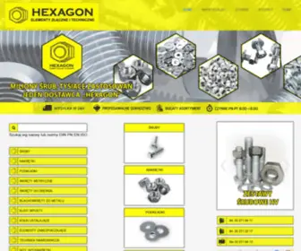 Hexagon.biz.pl(Śruby Wkręty Podkładki Hurtownia Metalowa ::HEXAGON) Screenshot