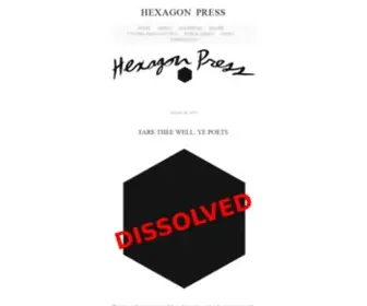 Hexagonpress.com(HEXAGON PRESS) Screenshot