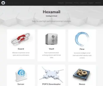 Hexamail.com(Email server solutions) Screenshot