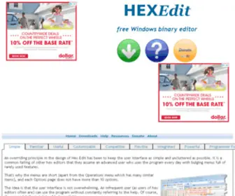 Hexedit.com(Windows Hex Editor for Programmers) Screenshot