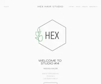 Hexhairstudio.com(HEX Hair Studio) Screenshot