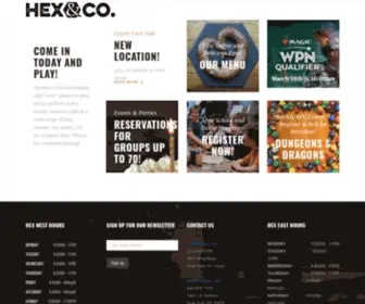 Hexnyc.com(Uptown's Only Boardgame Cafe) Screenshot