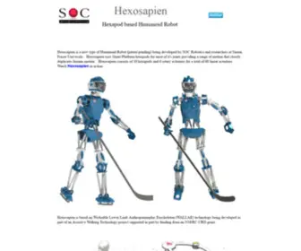 Hexosapien.com(SOC Robotics Hexosapien) Screenshot