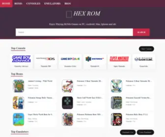 Hexrom.com(Download Roms) Screenshot