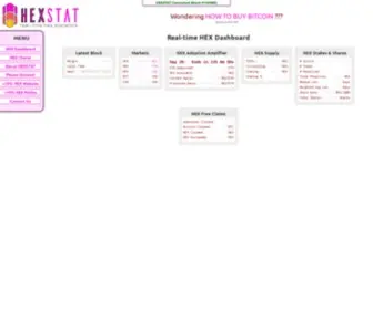 Hexstat.com(HEX End Stake Estimator) Screenshot