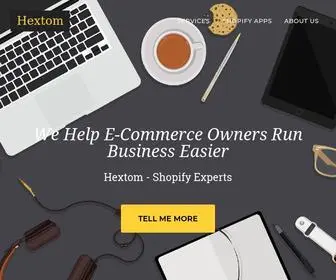 Hextom.com(Shopify Experts) Screenshot