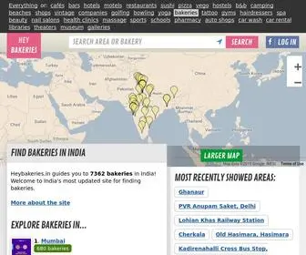 Heybakeries.in(Find bakeries in India) Screenshot