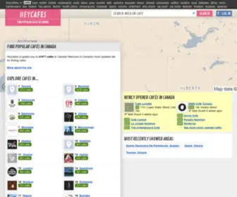 Heycafes.ca(Find) Screenshot