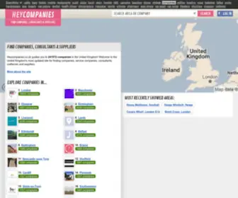 Heycompanies.co.uk(Find companies) Screenshot