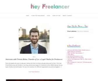 Heyfreelancer.com(#realtalk about self) Screenshot