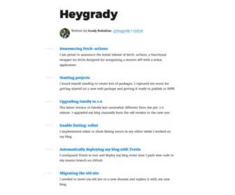 Heygrady.com(Heygrady) Screenshot