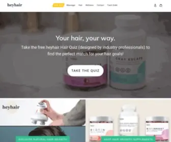 Heyhair.co(We help men and women keep more hair) Screenshot