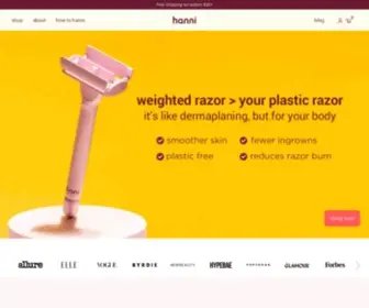 Heyhanni.com(The weighted razor) Screenshot