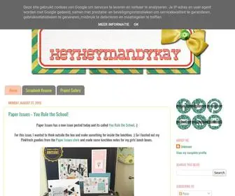 Heyheymandykay.com(Paper crafting) Screenshot