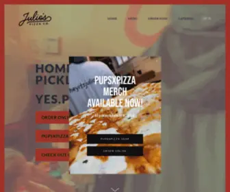 Heyitsjulios.com(Julio's Pizza Co) Screenshot