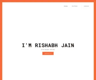 Heyitsrj.com(Rishabh Jain) Screenshot